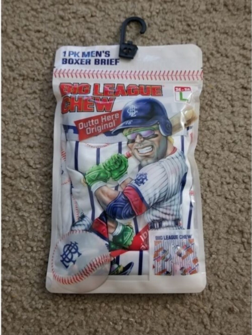 Big League Chew "Outta Here Original" Men’s Boxer Briefs - Size Large (36-38) -
